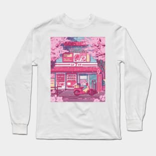 The aesthetic Japanese streets Long Sleeve T-Shirt